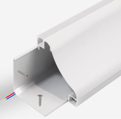 Moldura de corona de canal LED de aluminio para iluminación indirecta, moldura de cornisa de techo y pared con zócalo, ideal para aplicaciones de cocina, armarios y cine en casa