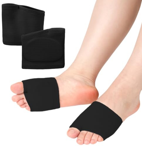 1 Paires Coussinets Metatarsiens, Coussins Avant-Pied avec Gel Semelle, coussinet talon chaussure, Semelle Anti Douleur, Demi-Chaussette pour Soulager les Métatarsalgies, Douleurs