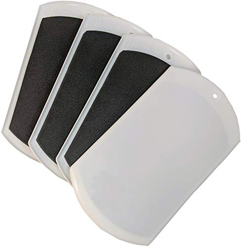 EZ Moves Furniture Slides for Carpet, Professional (11” x 7”) - Easily Move Sofas, Loveseats, Cabinets, Bookcases, and More (4 Slides per Set)