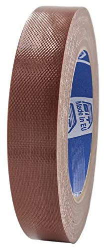 ACIT Cinta de tela súper resistente (también a sol, calor y agua) 25 m x 19 mm, cinta de tela reforzada, cinta americana: reparación, fijación y embalaje de alta estanqueidad (Marrón)