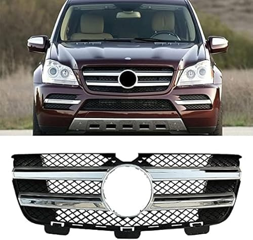 FURLOU Auto Front Kühlergrille für Mercedes Benz GL Class W164 AMG GL450 GL350 2008 2009 2010, Frontstoßstange Radiator Kühlergrille, Mittelnetz Grilles Racing Grill, Auto Styling Zubehör