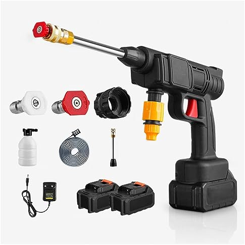 Idropulitrice A Batteria Portatile, Alta Potenza 600w,Due Batterie 24v1500mah Idropulitrice Auto, Piccolo E Leggero Lavapavimenti Esterni, Essenziali Per La Pulizia Della Casa