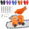 Chainsaw,BETAM Kettensäge Schärfgerät, Kettensägenschärfer Kit Mit 5 Schleifköpfen, Tragbar Handkurbeln Kettensägenschärfer, Sägekettenschärfgerät für 8-22 Inch Sägeketten Schärfgerät Zubehör