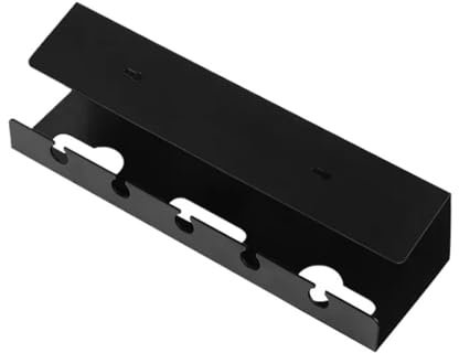 Kabelkorb Unter Schreibtisch Kabelmanagement unter dem Schreibtisch, Kabelablage unter dem Schreibtisch mit Klemme, Steckdosenleiste, Kabelhalter, ohne Bohren, robust, geräumig FüR Kabel(Black)