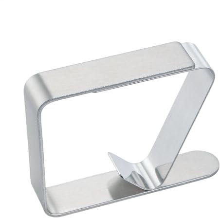 Tischdeckenclips aus Edelstahl – Tischtuchklammern, Tischtuchklemmen, verstellbare Tischdeckenhalter für 1-3 cm dicke Tischdecken, Tischdeckenhalter für Restaurant, Picknick, Esszimmer