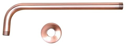 GIJMZY Duschkopf Verlängerung Duschkopf-Verlängerungsrohr aus antikem Kupfer-Messing – 30,5 cm Lange Wandabdeckung – Duscharm-Badezimmerzubehör (Standard 1/2 Zoll)