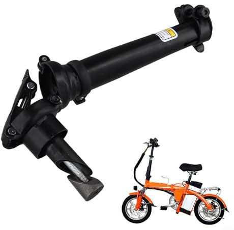 Stelo pieghevole da 25,4 mm di diametro per biciclette pieghevoli elettriche, costruzione in ferro a sgancio rapido per regolazioni (piegatura a destra)