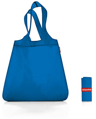 reisenthel Mini Maxi Shopper - Faltbarer kompakter Rucksack -wasserabweisend, Couleur:blau