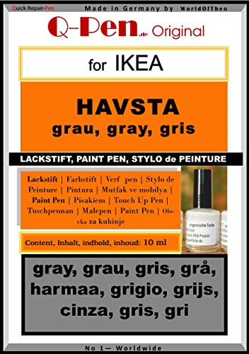 Q-Pen Ausbesserungsfarbe für passend Ikea HAVSTA grau - ray - gris