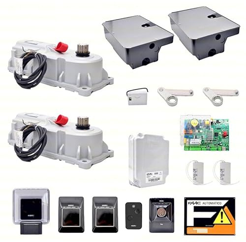 Dieffematic FAAC POWER KIT 770 Automazione Cancello Interrato Elettromeccanica 230V con Casse di Fondazione per Ante fino a 2m