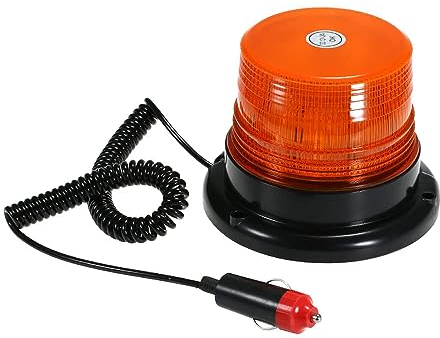 Shkalacar Luz de Emergencia Led, Luz Estroboscópica LED con Base Magnética para Camión Vehículo Escolar Autobús