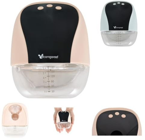 Cangaroo tragbare Milchpumpe Libera, elektrisch, verschiedene Funktionen, Akku, Farbe:beige