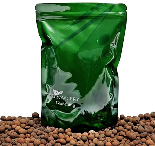 Growcery Premium Clay Pebbles For Plants: Multipurpose Growing Medium for Gardens, Hydroponics, and Green Roofs (30L)