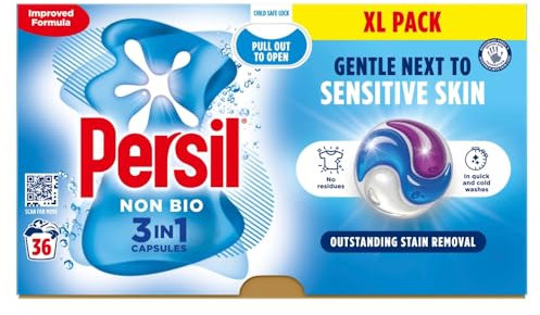 Persil Non Bio 3 In 1 Sensitive Laundry Detergent Capsules 36 Washes