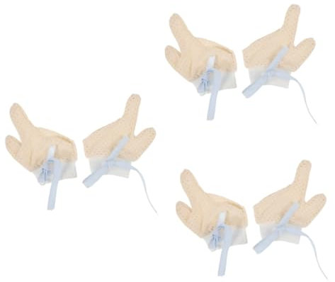 Vaguelly 3 Paare Fäustlinge Kinderdaumenlutschen hört auf Daumenlutschschutz -Daumenlutsch-Handschuhe -Handschuhe handschuhe Anti-Saug-Schutz -Daumen-Handschuh Baumwollgarn