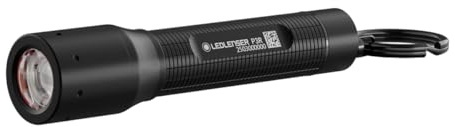 Ledlenser P3R mini LED uppladdningsbar, 200 lm, 130 m, USB-C, IPX4, 8 h, 41 g – liten för barn, camping, hundar