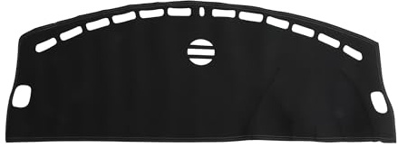 HOPESPANNER Dash Cover for Jaguar XF X250 2009-2015 W/O HUD Black White | Dashboard Cover, Car Interior, Anti-Slip, Anti Dust, Faux Leather, 1Pc