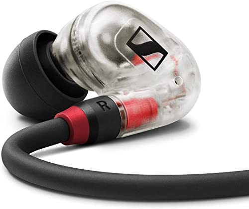 Sennheiser IE 100 PRO Wireless Clear Drahtlose In-Ear-Hörer | Dynamische 10mm Breitbandwandler | BT-Anschluss, USB-C-Kabel & S/M/L Silcone-Adapter Enthalten | Klar & Schwarz (509172)