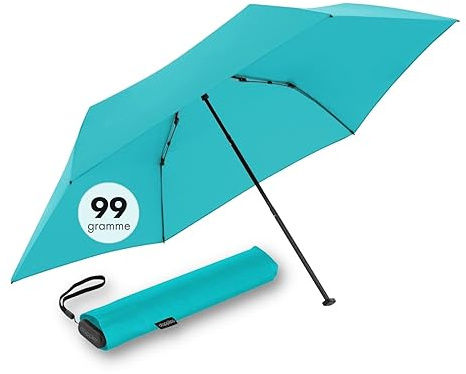 Doppler Paraguas de bolsillo Zero 99 Flat I Ultra Ligero Paraguas I Pequeño Mini Paraguas I Fácil de Abrir I Plano y Compacto I Paraguas de bolsillo resistente al viento