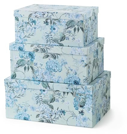 Soul & Lane - Springtime Joy Decorative Storage Boxes with Lids, Set of 3