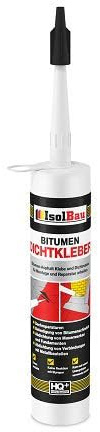 Isolbau - Bitumen-Dichtkleber - 1 x 310 ml Klebstoff & Dichtmasse für Montage & Reparatur von Bitumen-Schindeln - Schwarz