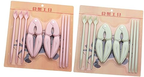 WATIIFUFU 16 Pièces Lot D'outils pour Décortiquer Le Crabe Pinces à Ouvre-Pinces Cuillères Décortiqueur pour Fruits De Mer