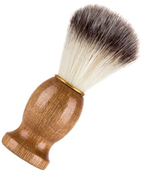 COLLBATH Bartbürste aus Naturholz mit Nylonborsten Professionelle Rasierpinsel für Männer Ergonomischer Griff für Bartpflege und Gesichtsreinigung Kompakt und Reisefreundlich