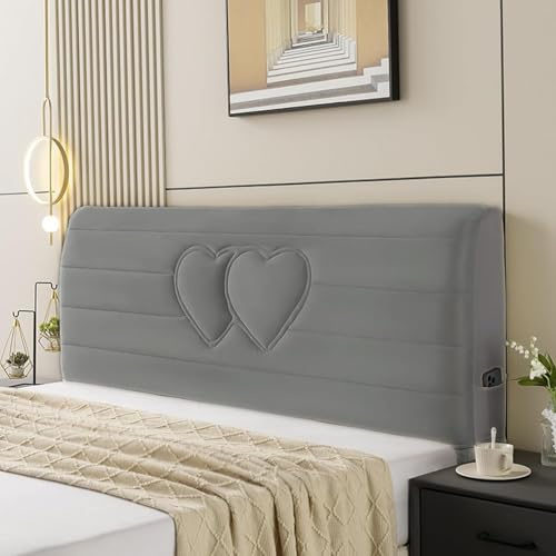 Bett Kopfteil Bezug/Überzug, Kopfteilbezug Für, Stretch Husse Staubdicht, Bettkopfteil Hussen Für Gepolsterte(A,180cm/71inch)