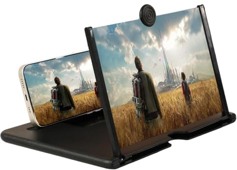 Screen Magnifier for Cell Phone, HD Portable Screen Expander for Movies and Videos, Compatible with All Phones (12 inch)