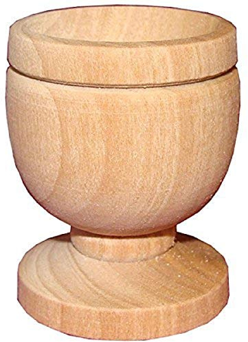 Handcrafted from Bethlehem Olive Wood Holy Communion Souvenir (1.5 Cup)