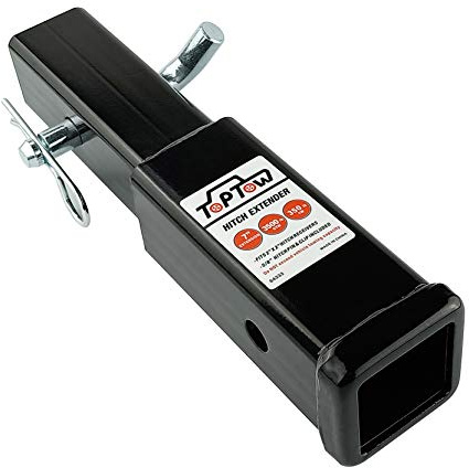 TOPTOW 643333 - Tubo Receptor de Enganche Gancho Remolque Coche, 2 Pulgadas, Longitud 7 Pulgadas