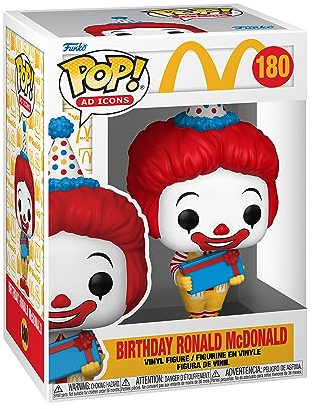 Funko Pop! Ad Icons: McDonalds - Birthday Ronald McDonald - McDonald's - Vinyl-Sammelfigur - Geschenkidee - Offizielle Handelswaren - Spielzeug Für Kinder und Erwachsene - Ad Icons Fans