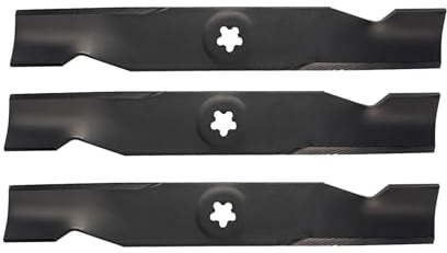 MAXPOWER EU-561735 Lame de Tondeuse á Gazon sur AYP/Husqvarna | remplace Le numéro de Fabrication 173920, 180054, 532180054, Noire