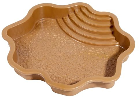Reptilienwasserschale mit Rampe - Mehrzweckbadepool & Fütterungsschale für Schildkröten, Schlangen, Geckos, bärtige & Amphibien | Habitat & Aquarium Decor für Terrarien und Gehäuse