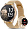 Lgnitek Montre Connectée Femme avec ECG+HRV/𝐆𝐥𝐲𝐜é𝐦𝐢𝐞/IMC, 1,43 Grand Écran AMOLED Smartwatch Femme avec Fonction Féminine, 24H Fréquence Cardiaque, Sommeil, SpO2, Podomètre pour Android iOS