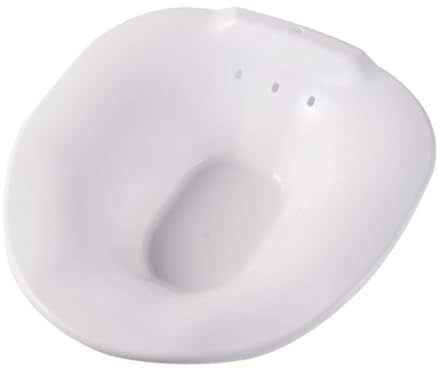 WEKADRIN Sitzbadewanne für Schwangere und Senioren Rutschfester Sitzbad Einsatz für Toiletten Sanfte und Linderung bei Beschwerden Design Vielseitig Einsetzbar Zufällige Farbe