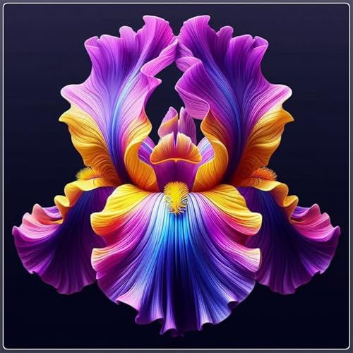 Iris bulbos-Ideal para Climas con Estaciones - Pétalos Sedosos y Multidimensionales -Bulbos de Iris - -8 Bulbos