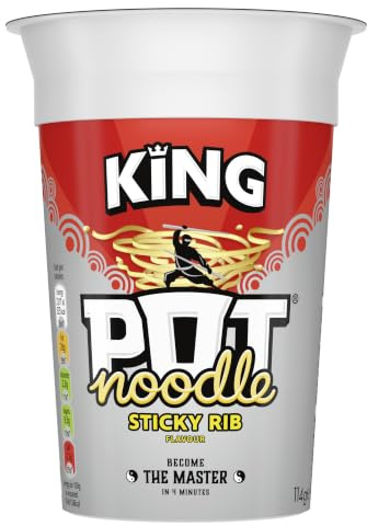 Pot Noodle King Sticky Rib, 114g