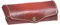 MIKA 28063104 - Brillenetui groß aus Echt Sattel-Leder Rot, Etui für Brillen und Sehhilfen, Brillenbox für Damen und Herren, rote Brillenaufbewahrung, Sonnenbrillenetui ca. 16 x 8 x 3 cm