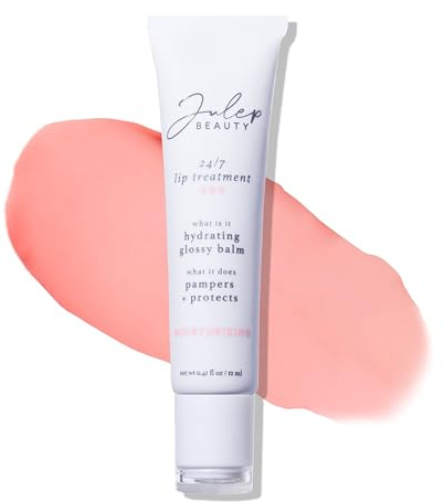 Julep 24/7 Lip Treatment – Hydrating & Glossy Lip Balm and Lip Sleeping Mask with Shea Butter – Moisturise, Protect & Soothe – Vegan & Cruelty-Free - Hint of Tint