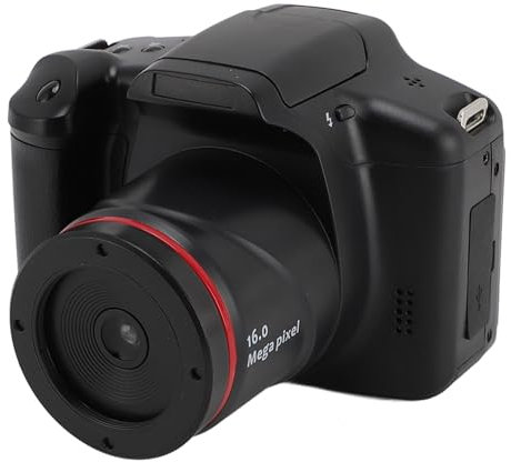 Digitalkamera, 16-facher Digitalzoom, Camara Fotografica Profesionales, Kamerafotografie mit 180-Grad-Klappbildschirm, 16 MP HD mit Lupe für Tragbare Reise-Kompakt-Digitalkamera