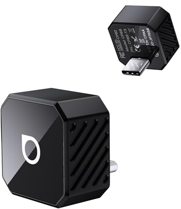 Ottocast Mini Cube 3.0 Adattatore CarPlay Wireless – Dongle USB-C Ultra Mini, Riconnessione Automatica 5–8 s, Memoria Doppio Telefono, Da CarPlay Cablato a Wireless & Android Auto, Aggiornamenti OTA
