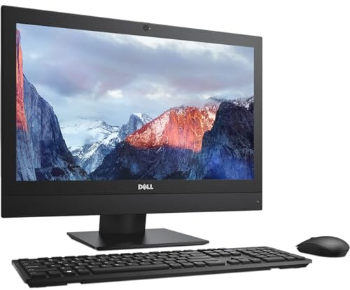 Dell OptiPlex 5250 All-in-One Desktop Computer, AIO PC 21,5 Zoll FHD, Intel Core i5-7500 3,4 GHz, 256 GB SSD, 8 GB RAM, HDMI, DisplayPort, WiFi, BT, US Keyboard & Mouse, Win11 Pro (Refurbished)
