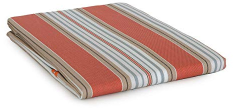 Caritex Tenda Da Sole per Esterno, Con Anelli, Tende da Sole per Balconi, 290x290 cm, Facile Montaggio, in Tessuto Duraturo e Resistente, A Righe Multicolor Stromboli U221 (Arancione)