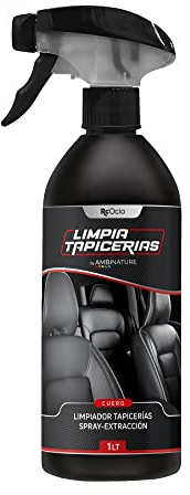 RcOcio Pulizia Tappezzeria Auto | Pulisci sedili Lava sedili Pelle 1000ml | Pulitore Professionale Pelle Eco Pelle. Pulizia Auto lavatappezzeria 1 litro. lavatappezzeria Pelle Auto sedili