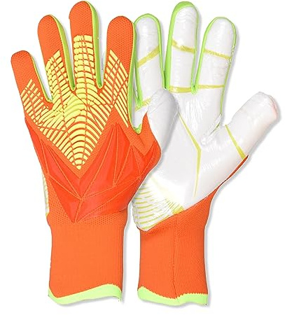 OLYSPM Torwarthandschuhe Kinder Torwarthandschuhe Herren mit Rutschfester Latex Handfläche,Atmungsaktive und Abriebfeste Kinder Torwarthandschuhe,Größe 6/7/8/9/10