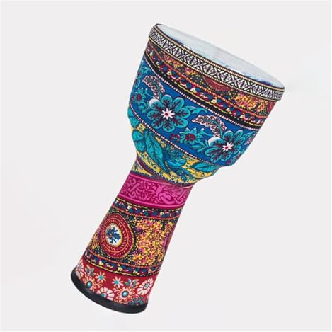 Professionelle Djembe 8 Zoll Ungestimmter PVC-Körper, Leichtes Djembe-Tamburin Für Traditionelle Djembe, Anfänger Und Erwachsene (Color : A)