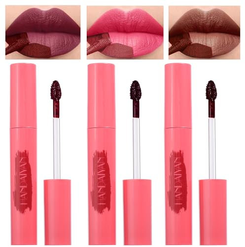 Peel Off Liquid Lipstick, Easy Peel & Reveal Lip Stain, Waterproof Long Lasting Peel Off Mask Lip Gloss, Lips Tattoo Makeup Beauty (# 04+05+06)