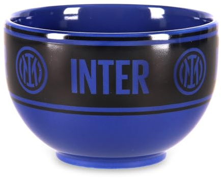 Inter Ciotola Cereali in Ceramica, Ideale per la Colazione, Prodotto Ufficiale, Regalo Perfetto per i Tifosi Nerazzurri