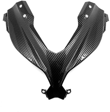 DZSLLOOI Ala Aerodinamica per Kawasaki per Ninja 300 2013-2017 Accessori Motocicletta Carenatura Superiore Muso Copertura Testa Anteriore Pannello Cofano Alettone Moto(Look in Carbonio)